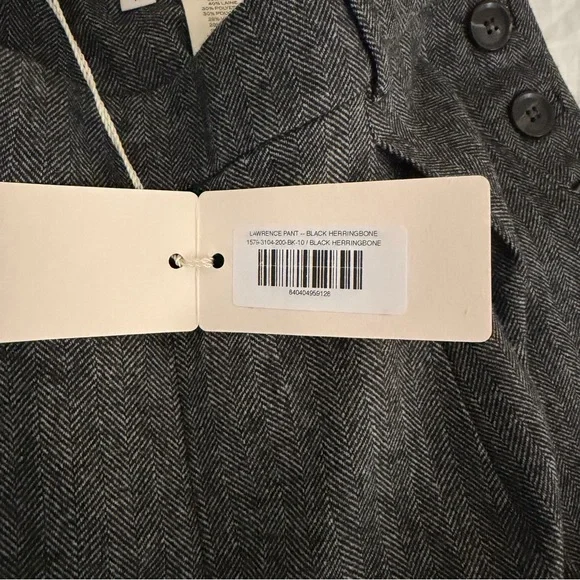 Doen Lawrence Pant in Black Herringbone - Picture 3 of 3